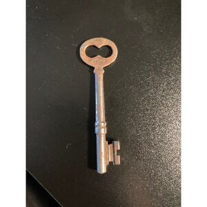 Antique Corbin M15 Skeleton Key Heart Bow Barrel Key Vintage Hardware 3.25 Inch